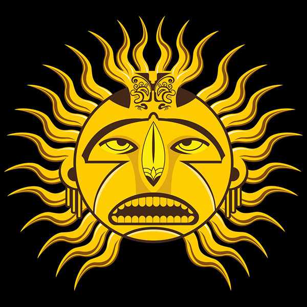 Dios Sol — retrato vectorial de CRIZTTO