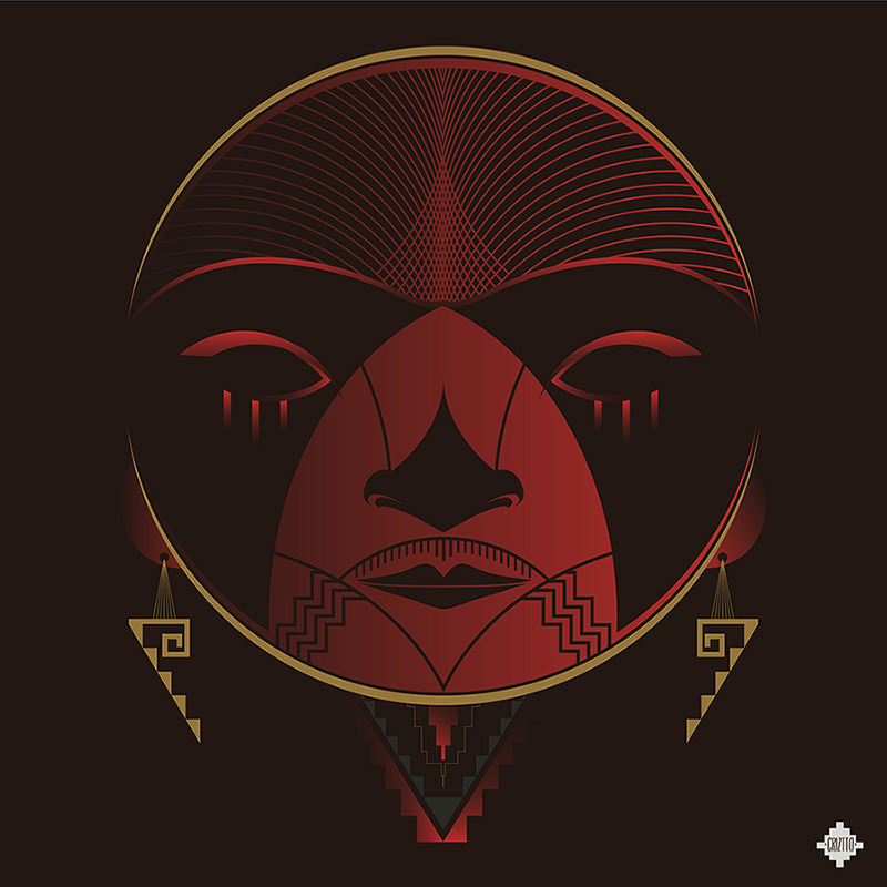 Diaguitas — retrato vectorial de CRIZTTO