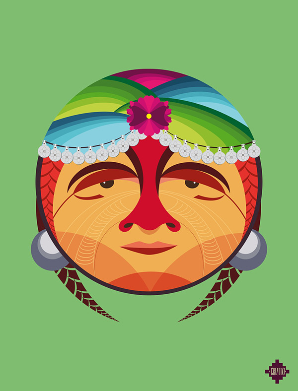 Machi — retrato vectorial de CRIZTTO