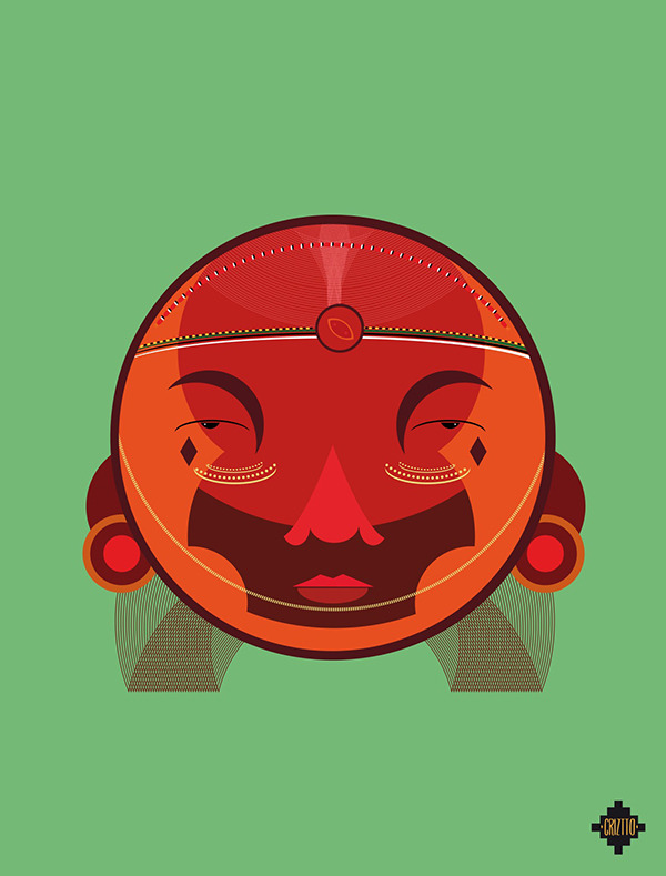 Samburu — retrato vectorial de CRIZTTO