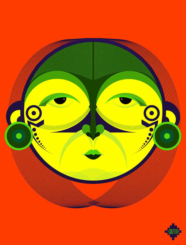 Taína Occidental — retrato vectorial de CRIZTTO